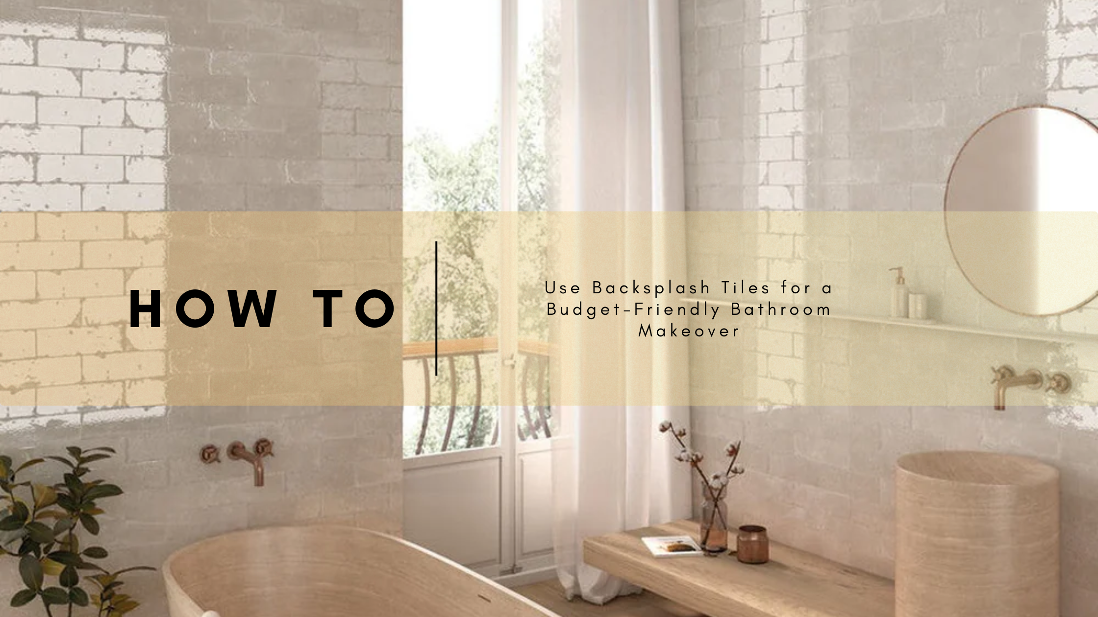 View of How to: Give Your Bathroom a Makeover with Backsplash Tiles