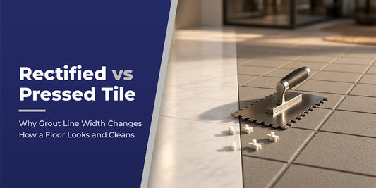 Rectified vs Pressed Tile: Why Grout Line Width Changes How a Floor Looks and Cleans