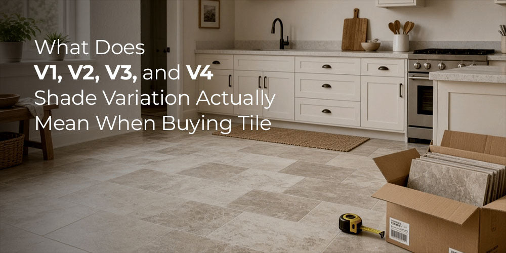 What Does V1, V2, V3, and V4 Shade Variation Actually Mean When Buying Tile?