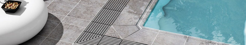 Stone Floor Tiles near swimming pool