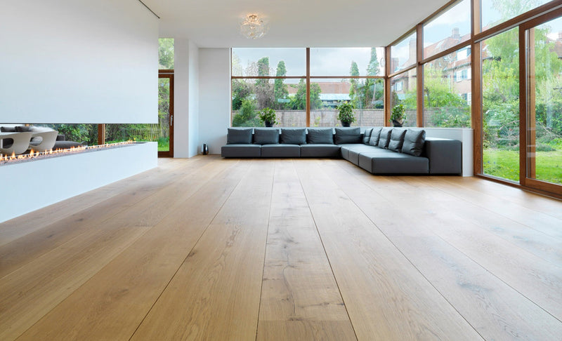 Hardwood Planks in a wide room