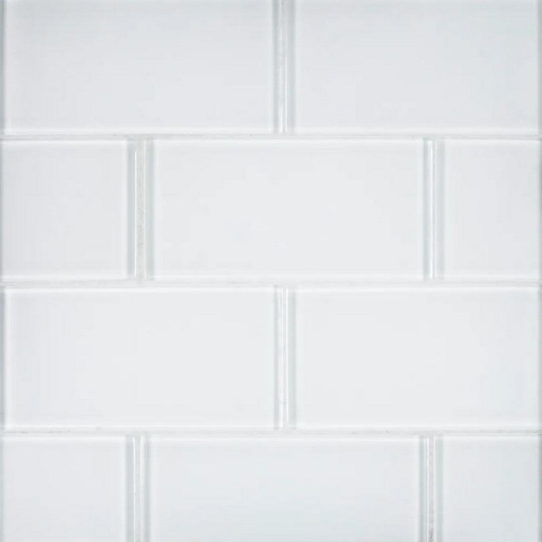 Jeffrey Court Suite Glass 3" x 6" Gloss Glass Tile