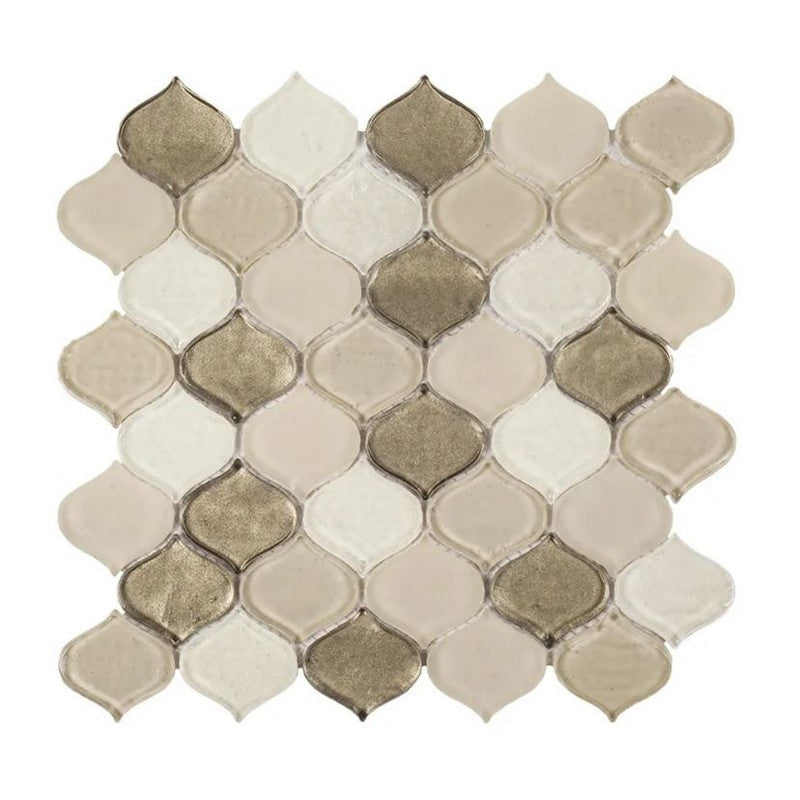 Jeffrey Court Suite 10.25" x 10.38" Multi & Specialty Droplet Glass Mosaic