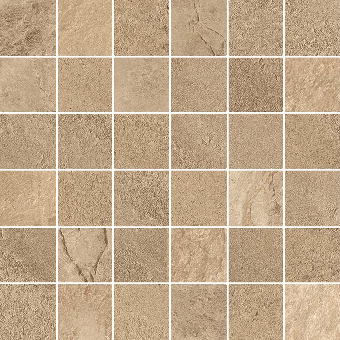 Happy Floors Berwyn 12" x 12" Rectified Natural Porcelain 2" Mosaic