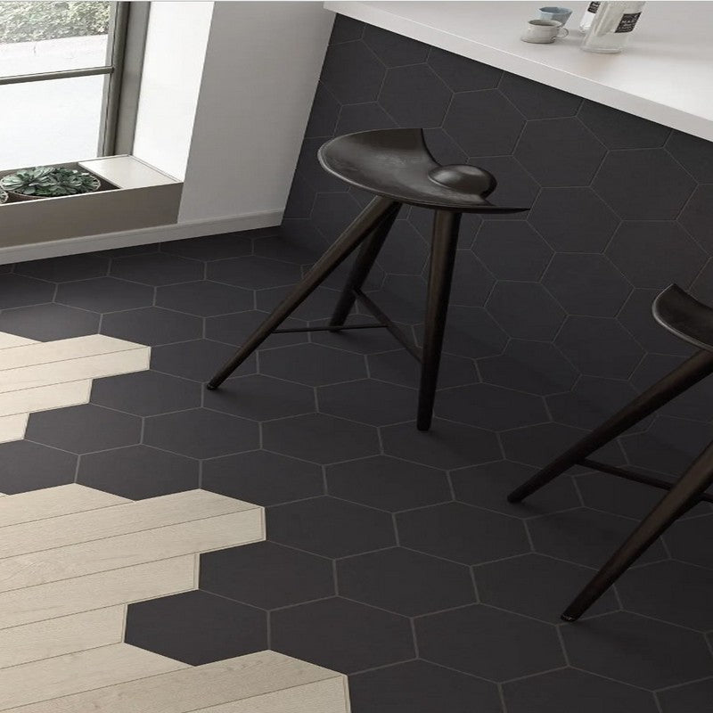 WOW-Floor-8-x-9-Matte-Porcelain-Hexagon-Tile-Graphite