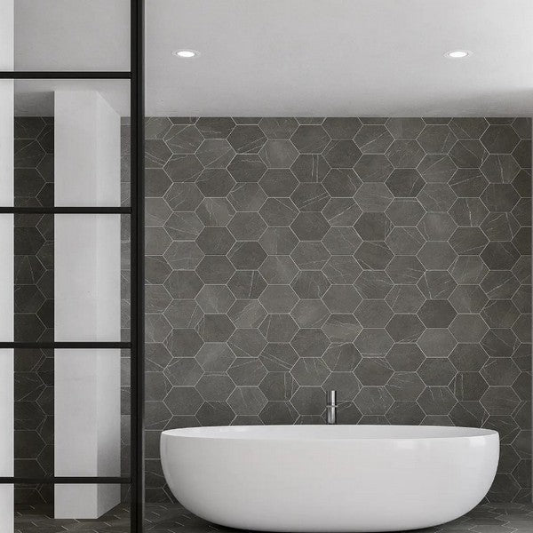 WOW-Love-Affairs-Petra-8-x-9-Matte-Porcelain-Hexagon-Tile-Charcoal