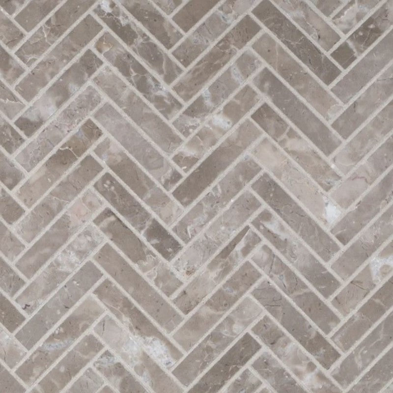 Jeffrey Court Align 10.88" x 11.38" Honed Herringbone Styx Natural Stone Mosaic