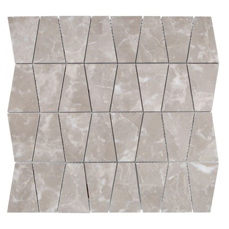 Jeffrey Court Align 12.13" x 12.63" Honed Trax Natural Stone Mosaic