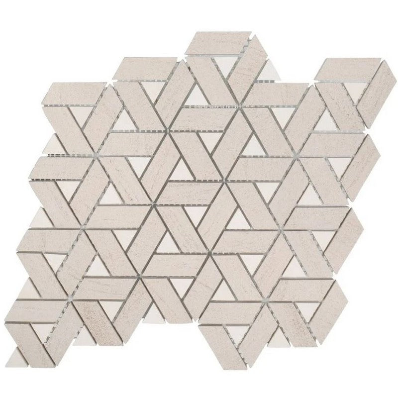 Jeffrey Court Align 10.63" x 11.75" Honed Jax Natural Stone Mosaic