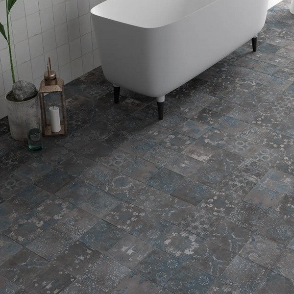 WOW-Mestizaje-Chateau-Antique-7-x-7-Matte-Porcelain-Tile-Graphite
