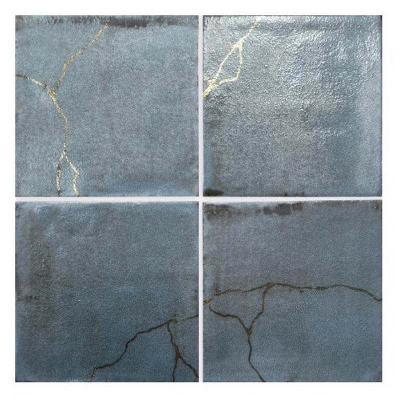 WOW Enso Kintsugi 5" x 5" Matte Porcelain Tile