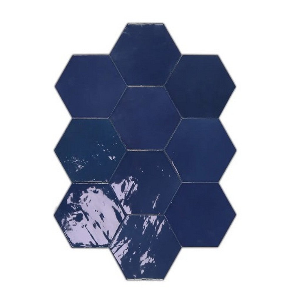WOW Zellige 4" x 5" Glossy Ceramic Hexagon Tile