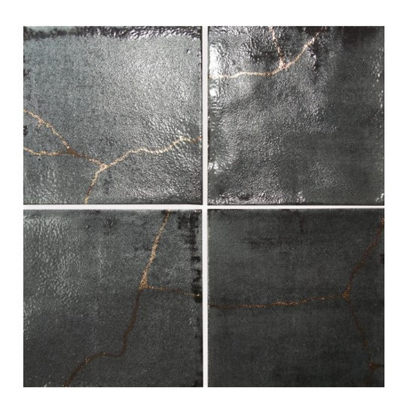 WOW Enso Kintsugi 5" x 5" Matte Porcelain Tile