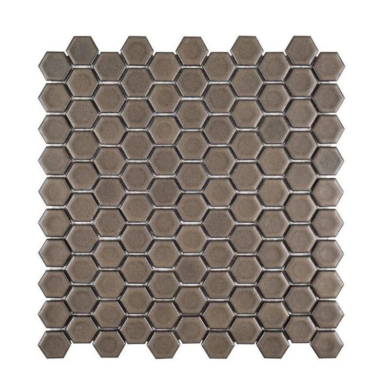 Jeffrey Court Ashland & Halsted 11.25" x 11.25" Matte 1" Hexagon Porcelain Mosaic