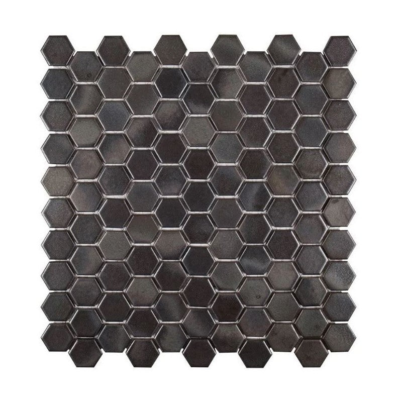 Jeffrey Court Ashland & Halsted 11.25" x 11.25" Matte 1" Hexagon Porcelain Mosaic