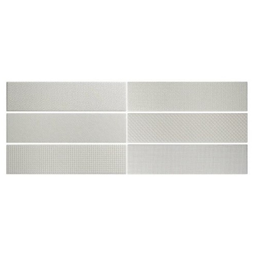 WOW Texiture Pattern Mix 2.5" x 10" Matte Ceramic Tile