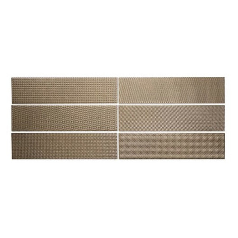 WOW Texiture Pattern Mix Metallics 2.5" x 10" Glossy Ceramic Tile