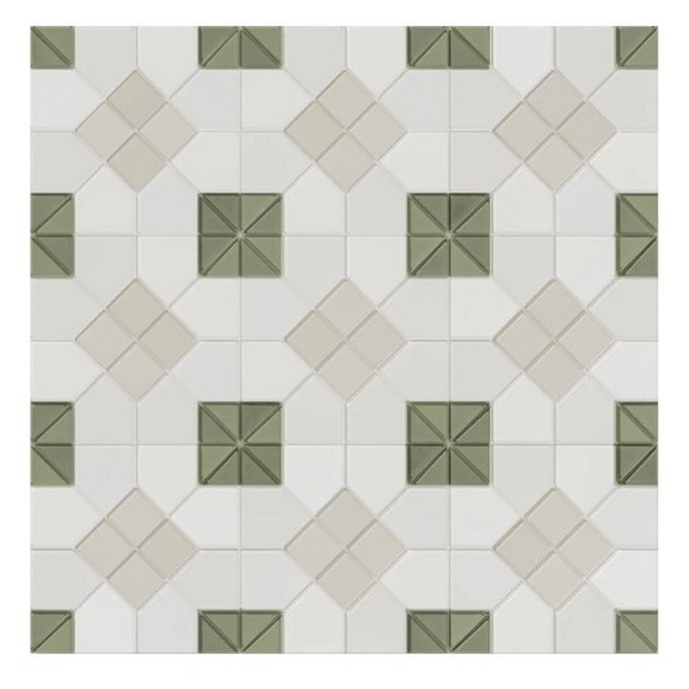 WOW Tesserae Suit 11" x 11" Matte Porcelain Tile