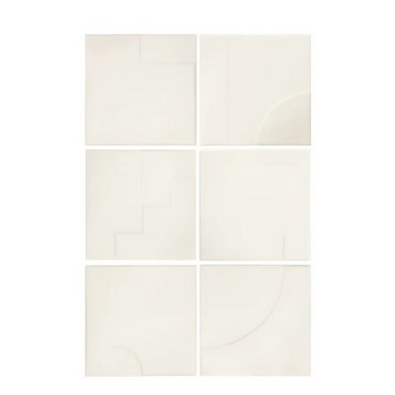 WOW Casbah Décor Mix 5" x 5" Matte Ceramic Tile