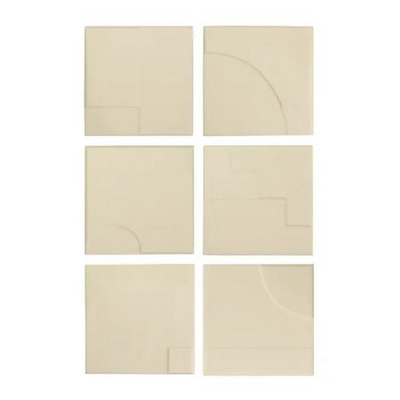 WOW Casbah Décor Mix 5" x 5" Matte Ceramic Tile