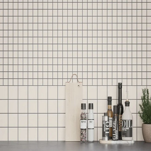 WOW-Raster-Grid-M-6-x-6-Matte-Porcelain-Tile-Chalk