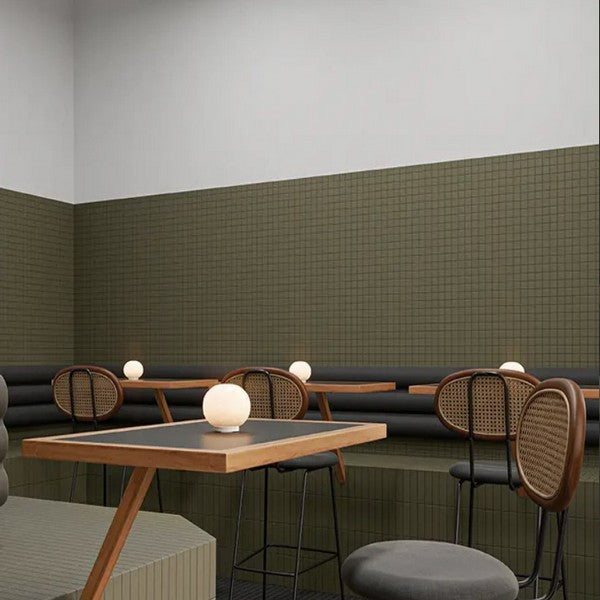 WOW-Raster-Grid-S-6-x-6-Matte-Porcelain-Tile-Moss