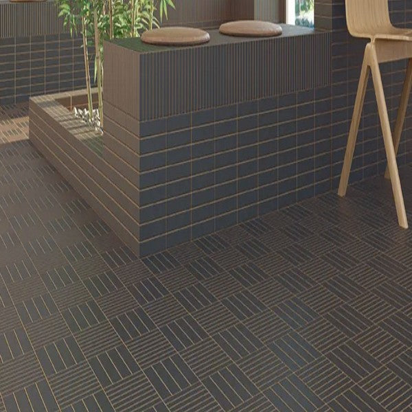 WOW-Raster-Lines-M-6-x-6-Matte-Porcelain-Tile-Deep-Blue