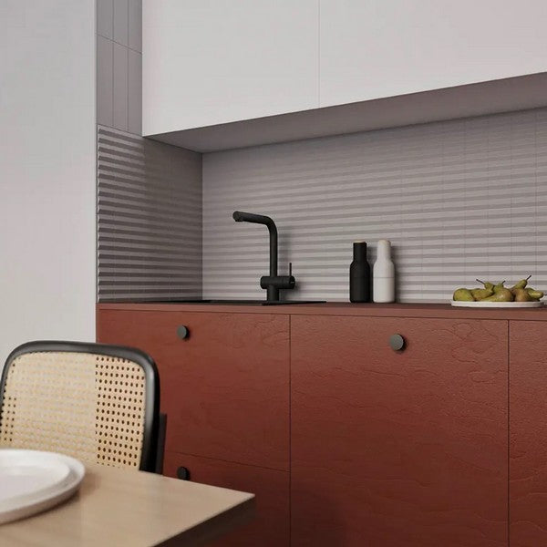 WOW-Twin-Peaks-Up-3-x-12-Matte-Ceramic-Tile-Grey