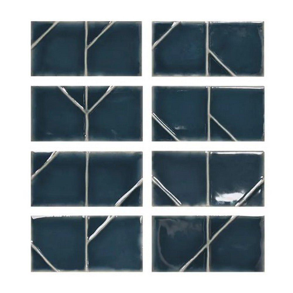WOW Yoko Origami 2.5" x 5" Glossy Ceramic Tile