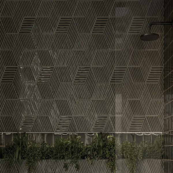 WOW-Spike-Bars-A-6-x-10-Glossy-Ceramic-Tile-Ebony