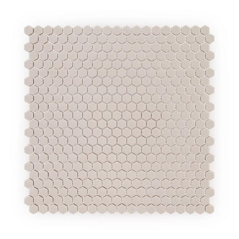 Jeffrey Court The Press 12" x 12" Matte 0.63" Hexagon Glass Mosaic