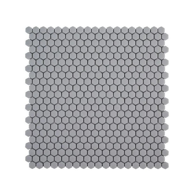 Jeffrey Court The Press 12" x 12" Matte 0.63" Hexagon Glass Mosaic