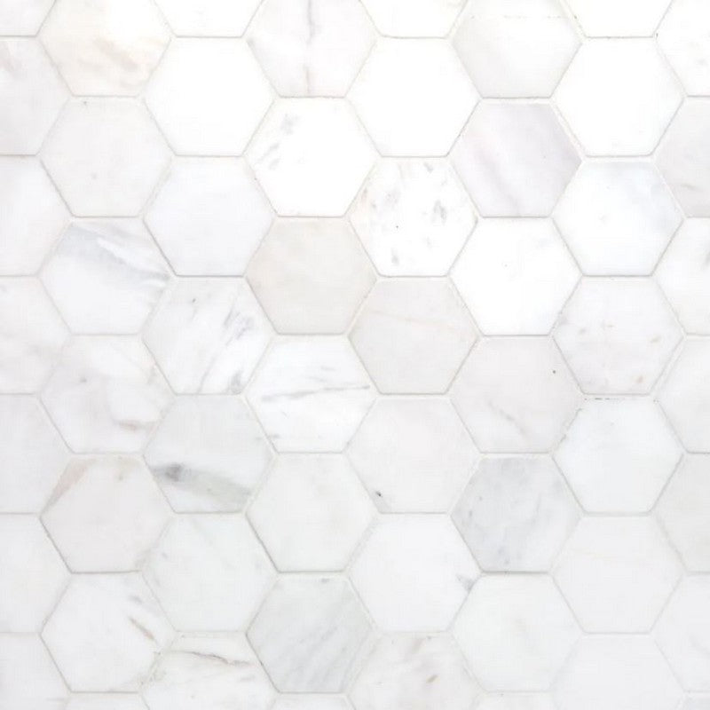 Jeffrey Court Park Place 11.25" x 13.13" Honed 2" Hexagon Natural Stone Mosaic