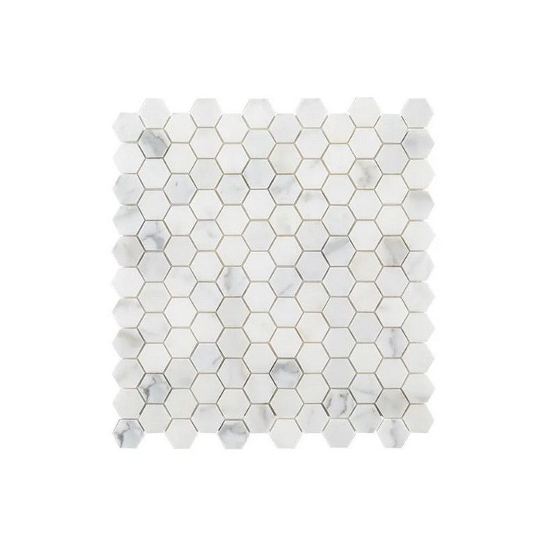 Jeffrey Court Rodunda 10.5" x 11" Polished 1" Hexagon Natural Stone Mosaic