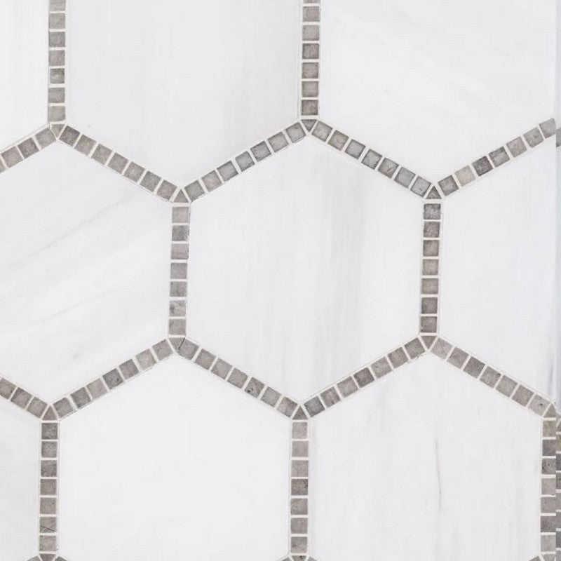 Jeffrey Court Rodunda 9.75" x 11.13" Olympia Natural Stone Mosaic