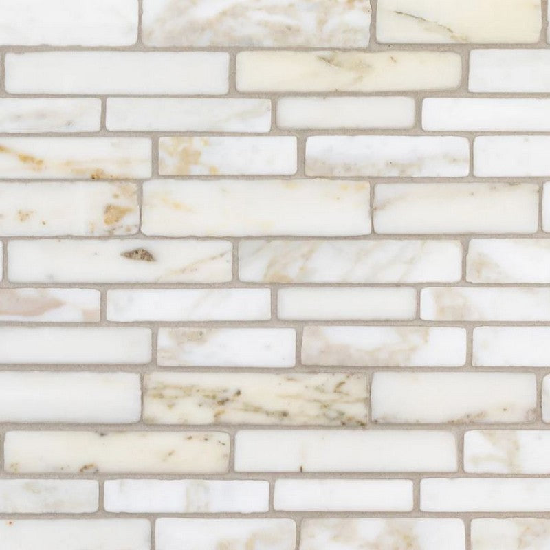 Jeffrey Court European Countryside 12.13" x 13.5" Brushed & Tumbled Piazza Natural Stone Mosaic