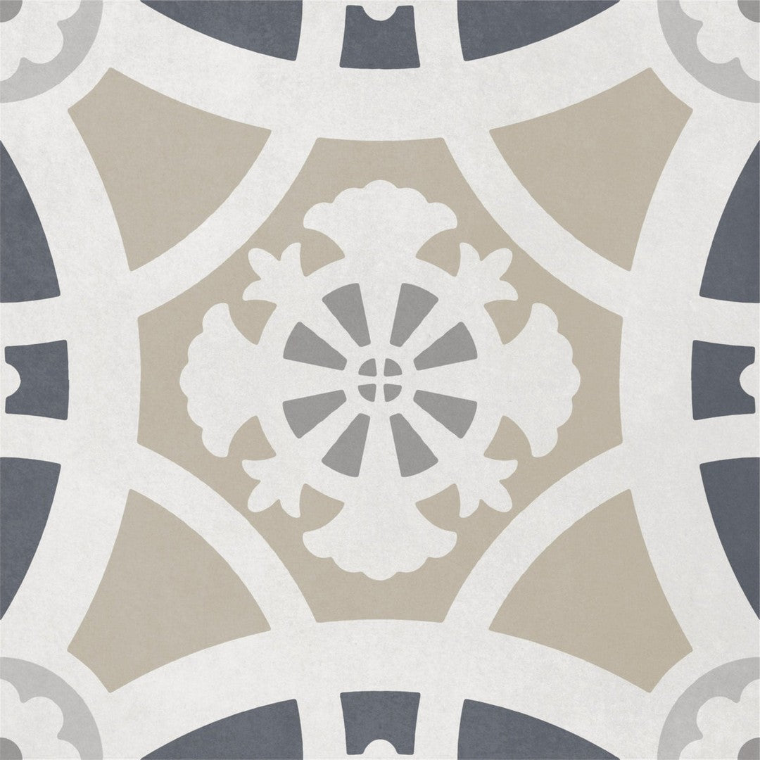 Del Conca USA Havana 8" x 8" Glazed Decorative Porcelain Tile