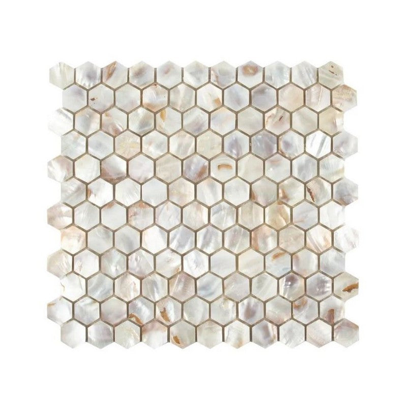 Jeffrey Court Eternal 11" x 11.63" Gloss Fete Natural Stone Mosaic