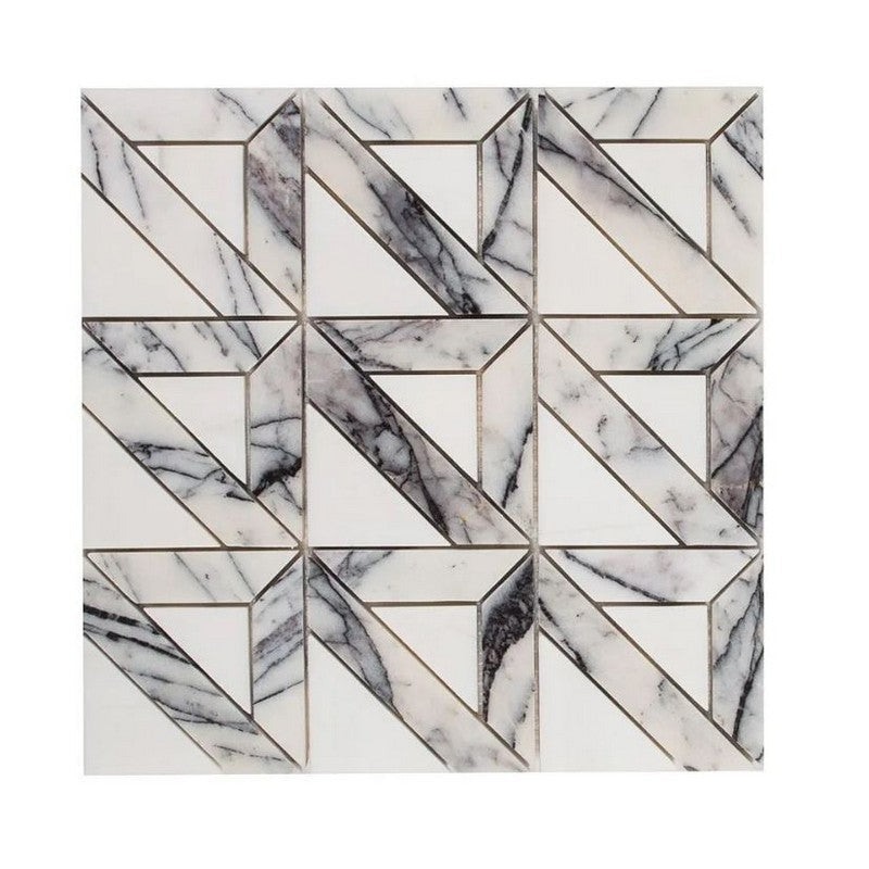 Jeffrey Court Eternal 11.88" x 11.88" Masquerade Ball Natural Stone Mosaic