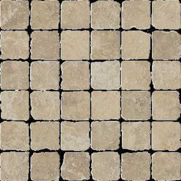 Happy Floors Pietra D' Assisi 12" x 12" Natural Porcelain 2" Tumbled Mosaic