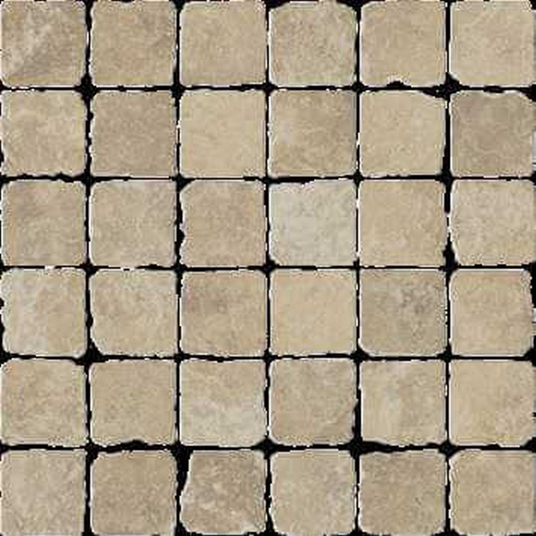 Happy Floors Pietra D'Assisi 12" x 12" Tumbled Porcelain 2" Mosaic