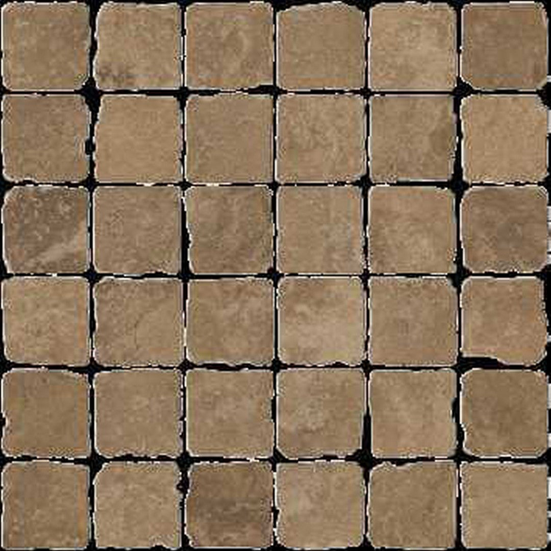 Happy Floors Pietra D'Assisi 12" x 12" Tumbled Porcelain 2" Mosaic