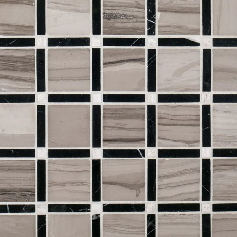 Jeffrey Court Steam Stone 12" x 12" Honed Sleek Natural Stone Mosaic