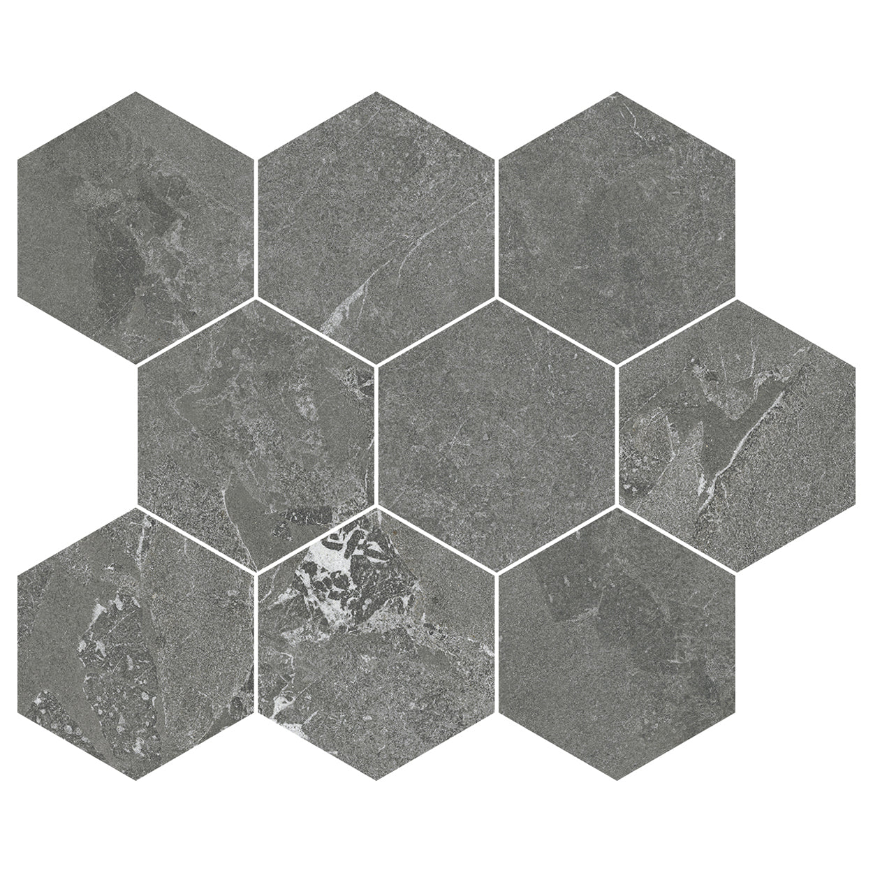 Del Conca USA Horizon 10" x 12" Rectified Porcelain Hexagon Mosaic