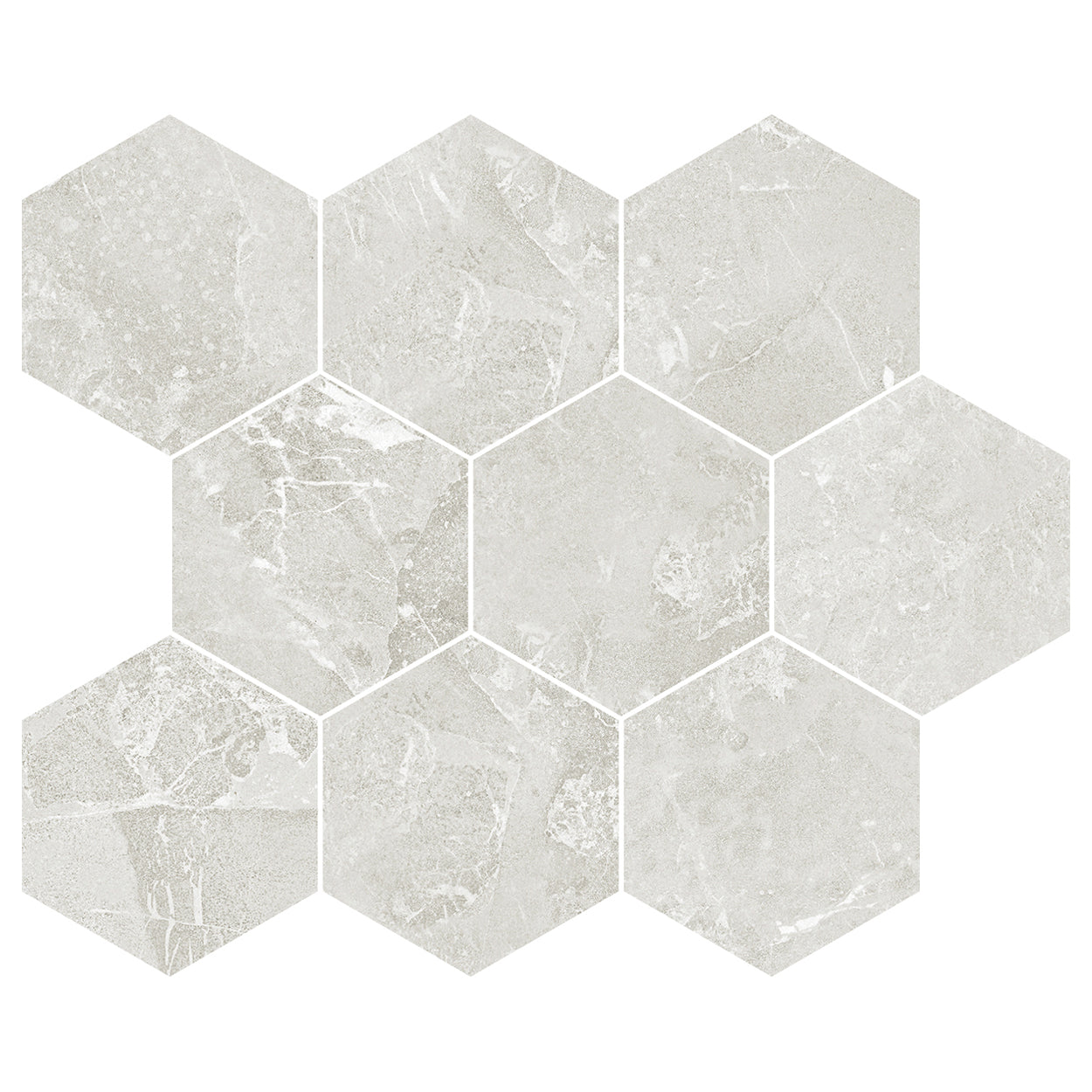 Del Conca USA Horizon 10" x 12" Rectified Porcelain Hexagon Mosaic