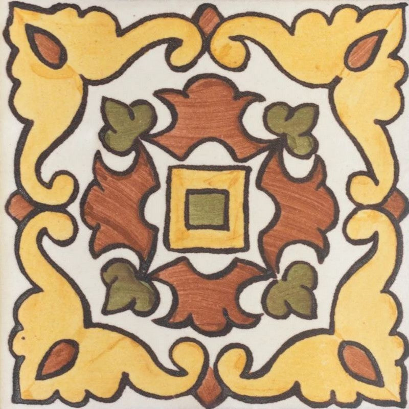 Jeffrey Court VIA 3" x 3" Matte San Simeon Deco Ceramic Tile