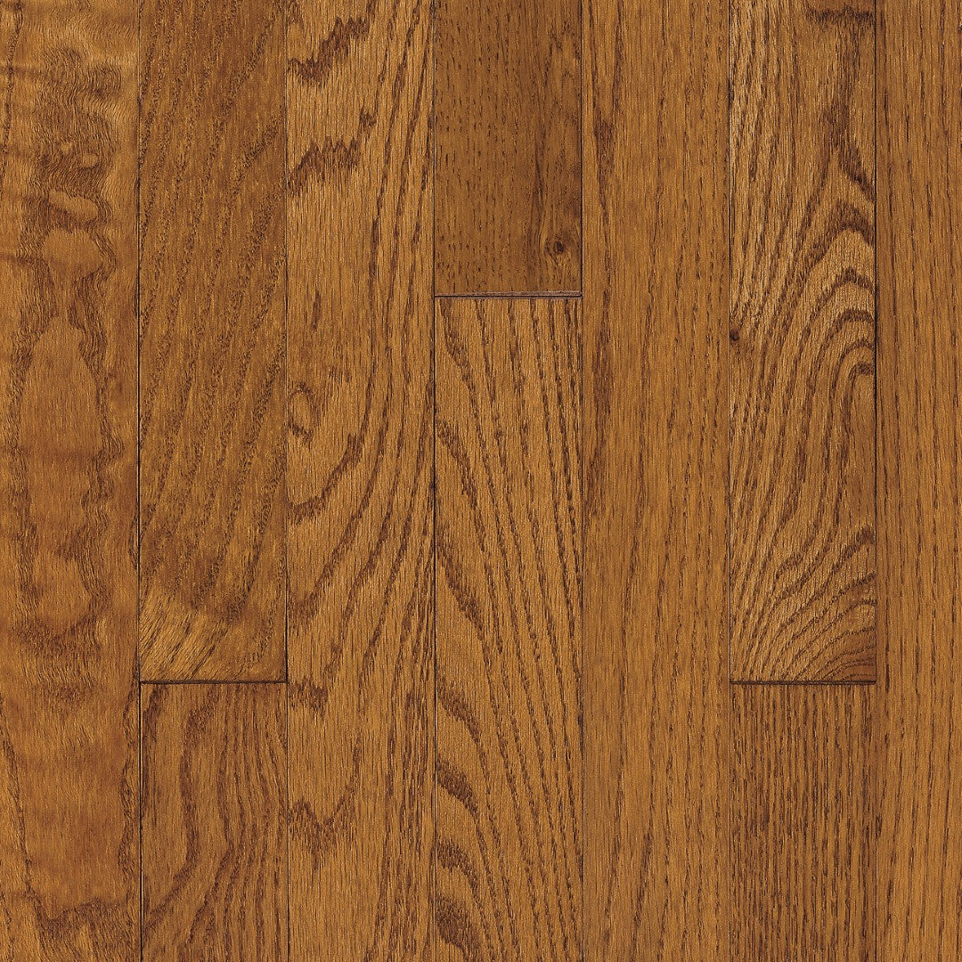 Hartco Ascot 2.25" Solid Oak Hardwood Strip Satin