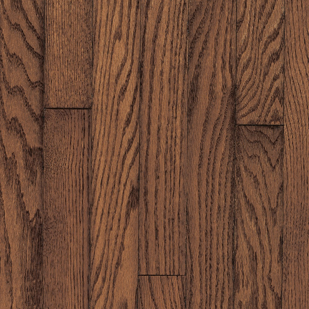 Hartco Ascot 2.25" Solid Oak Hardwood Strip Satin