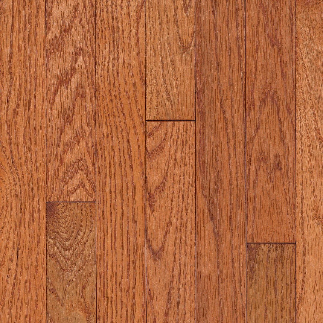 Hartco Ascot 2.25" Solid Oak Hardwood Strip Satin