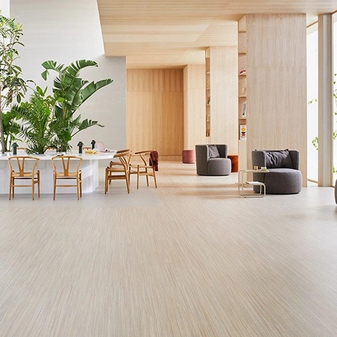 Forbo-Marmoleum-Striato-6.5-x-105-Smooth-Vinyl-Sheet-Bleached-Gold